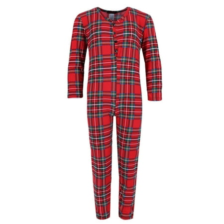 Grumpy & Gorgeous Girl's Plaid Pajama Onesie - Walmart.ca