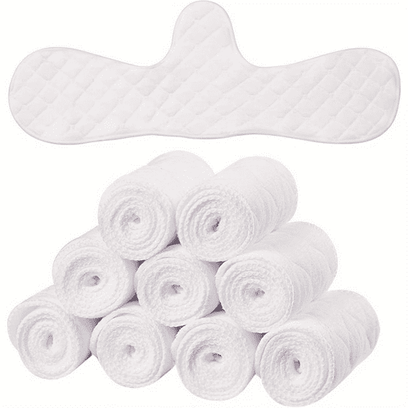10 Pcs Reusable Cotton Bra Liners for Sweat Rash Liners Under Breasts Sweat Absorber Pads for Women Female Fashion Accessory Sets