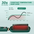 thumbnail image 6 of Fast Heating Hair Straightener Comb - Anion Ceramic Tech with 9 Temp Settings, Anti Scald Hair Brush, KD380K Green, 6 of 8