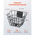 thumbnail image 2 of VEVOR Front Bike Basket Electric Scooter Basket with Fixed Bracket Kids/Adult, 2 of 9