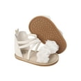 thumbnail image 2 of Gureui Toddler Infant Baby Girls Sandals, Casual Flower Patchwork Bandage Soft Sole Non-Slip Princess Flat Shoes, 2 of 7