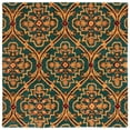 thumbnail image 6 of SAFAVIEH Heritage Tana Floral Area Rug, Green/Orange, 5' x 8', 6 of 10