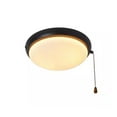 thumbnail image 3 of Hampton Bay 2-Light Oil Rubbed Bronze Ceiling Fan Moon LED Light Kit, 3 of 3