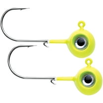 VMC 1/32 oz. Neon Moon Eye Jig - 2 Pack - Chartreuse