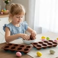thumbnail image 5 of Clearance! 8-Cavity Easter Egg Shape Silicone Molds, 1Pc Food-Grade Baking Supplies for DIY Cake Decor, Chocolate, Candy, Jello, Pastry, Muffin, Bread, Ice Cube, Easter Gift for K*ids B*oys G*irls, 5 of 8