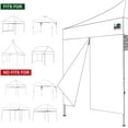 thumbnail image 6 of 10FT  Canopy SunWall with Middle Zipper for Outdoor Shade -  Waterproof Sidewall, 6 of 6