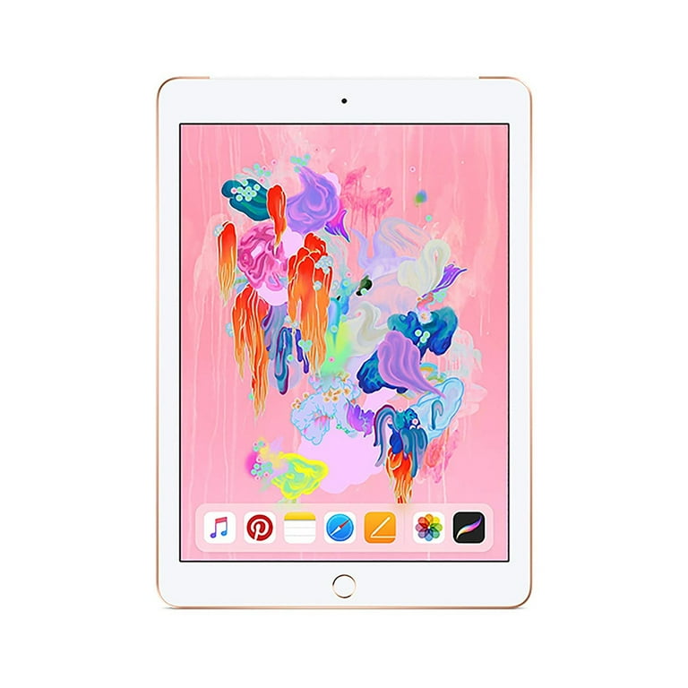 Restored Apple iPad 6th Gen A1893 (WiFi) 128GB Gold