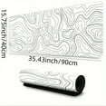 thumbnail image 5 of Topographic Mouse Pad, White Extended Gaming Mouse Pad, Topographic Desk Mat Laptop Waterproof Desk Decor Writing Pad For Work, Game, Office, Home - Topographic Contour, 5 of 6