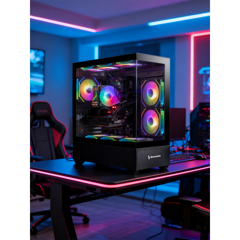 Gaming PC Desktop Computer – Ryzen 7 5700X up to 4.6GHz, NVIDIA