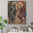 thumbnail image 4 of Skiing Lady Illustration Canvas Print Wall Decor for Living Room Bedroom Office Den Apartment Home, 4 of 8