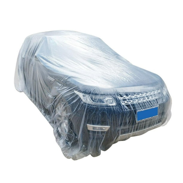 1 pièces bâche de voiture extérieur étanche poussière pluie neige résistant  Protection temporaire jetable, bâche de voiture jetable 