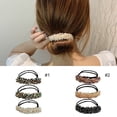 thumbnail image 4 of Bun Maker de Cheveux Perle 3PCS Élégant Glitter Bun Shaper Cheveux Bande Accessoire de Cheveux, 4 of 10