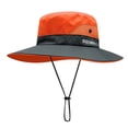 thumbnail image 2 of Womens Ponytail Sun Hat UV Protection Bucket Hats Foldable Wide Brim Hat for Beach Fishing Hiking, 2 of 8