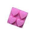 thumbnail image 2 of Molde de jabón Moyic de silicona para pastel en forma de corazón rosa 6 cavidades 5,5 * 15,5 * 1,8 CM, 2 of 6