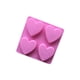 thumbnail image 2 of Bewildely Molde de jabón hecho a mano Diy, 4 celosías, forma de corazón de amor, molde de pastel de silicona, moldes de Chocolate Herramientas y accesorios para hornear, 2 of 6