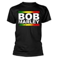 thumbnail image 1 of Bob Marley T-Shirt en Coton à Blocs pour Adulte Rasta Band, 1 of 1