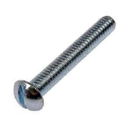 

18-8 Stainless Steel Machine Screw Plain Finish Round Head Slotted Drive Meets ASME B18.6.3 3/16 Length Fully Threaded #6-32 UNC Threads (Pack of 100)