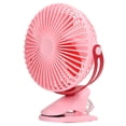 thumbnail image 2 of USB Fan Angle Adjustable Portable Clip On Fan for Home Car Dorm Strollers Travel Camping Pink, 2 of 5