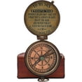 thumbnail image 3 of NauticalMart Antique Brass Compass Personalized Compass with Case, Gift for Son, to My Son Gifts, Mom to Son Gift, 3 of 6