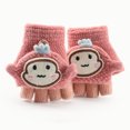 thumbnail image 2 of Likimi Toddler Kids Boys Girls Fingerless Gloves Cartoon Print Thick Comfortable Thermal Gloves Fall Winter Gloves Size 1-3 Years, 2 of 4