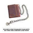 thumbnail image 4 of Mens Genuine Leather RFID Trifold Wallet Vintage Brown, 4 of 10