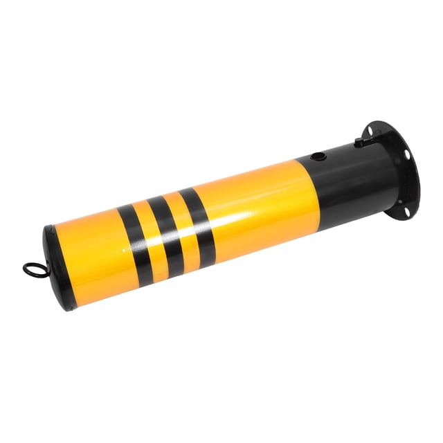 Minkissy Traffic Safety Delineator Posts Warning Column Steel Yellow 1Set