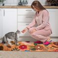 thumbnail image 3 of Pioneer Flower Floral Print Pattern Kitchen Rugs Sets Of 2,Anti Fatigue Kitchen Mat Rugs Non Slip Washable,Decorative Kitchen Floor Mats for Kitchen,Sink,Laundry,17"x30"+17"x47", 3 of 7
