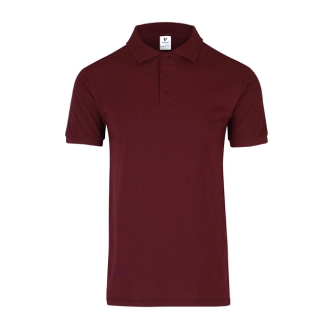 Playera Tipo Polo para Caballero, Color Marrón, Talla Doble Extra Grande, 50% Algodón y 50% Poliéster. Yazbek C0550