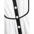 thumbnail image 4 of Camisa Talla Extra Cinta Contraste Manga Lazos Rosegal  Blusas Tallas Grandes, 4 of 5