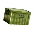 thumbnail image 4 of jifeng Lidded Storage Bin Storage Box with Lid Versatile Large Container Utility Crate with Handles for Books Transport Organization Green, 4 of 9