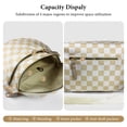 thumbnail image 5 of Gynky Checkered Crossbody Bag Bum Bags for Women, Spacious Nylon Shoulder Handbag Purse Fanny Packs Belt Bag, 5 of 6