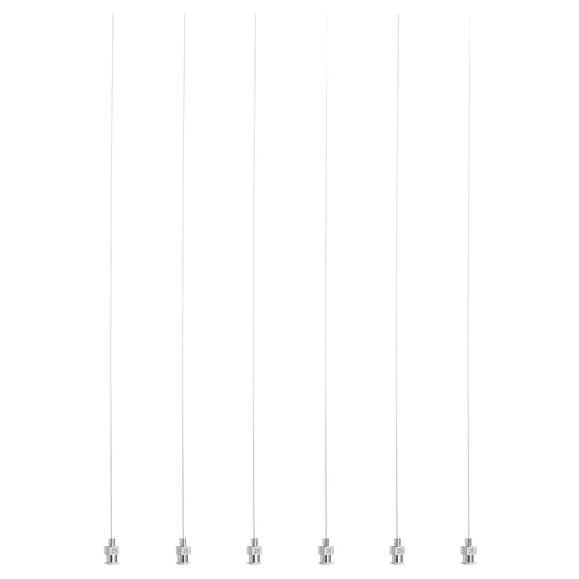 Uxcell 6 Pcs 26G 10 Inch Blunt Tip Dispensing Needle with Lure Lock for Refilling Liquid Inks Adhesives