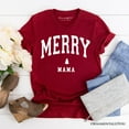 thumbnail image 7 of Merry Mama Retro Christmas T-Shirt, Matching Family Holiday Tee, 7 of 7