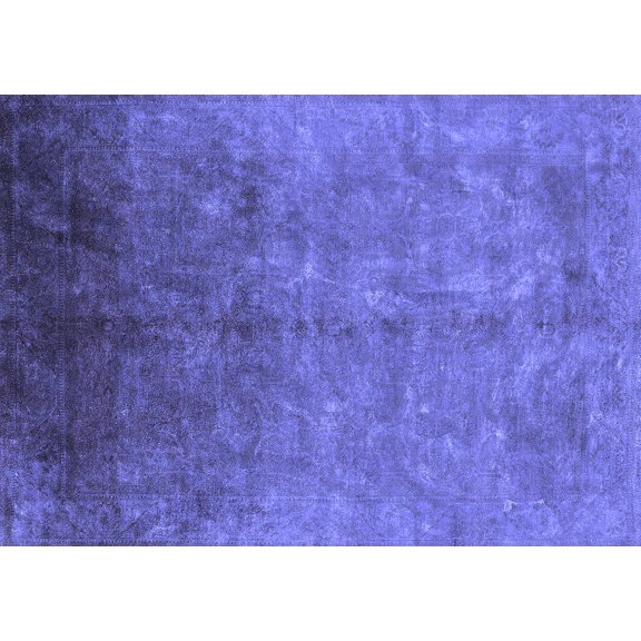 Ahgly Company Indoor Rectangle Persian Blue Bohemian Area Rugs, 5' x 7'