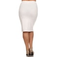 thumbnail image 3 of Women's Casual Solid Color Office Wear Pencil Skirt, 3 of 4