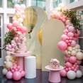 thumbnail image 6 of Arch Covers, Vintage Hot Air Balloon Arch Covers Stretchy Backdrop 4'x1.65', Modern Balloon Floating Spandex Fitted Round Top Chiara Arches Backdrop Cover for Wedding Party Birthday Banquet, 6 of 9