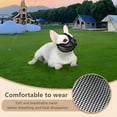 thumbnail image 6 of GASTROPOD Dog Muzzle, Soft Mesh Muzzles for Small Medium Dogs Shih Tzu Pug English Bulldog, Breathable Dog Mouth Guard for Biting Chewing Grooming, Allow Panting, 6 of 7