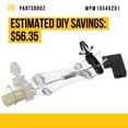 thumbnail image 4 of Fuse PartsBroz W10545291 - Fusible térmico para horno de pared, 4 of 7
