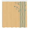 thumbnail image 2 of Ambesonne Nature Shower Curtain, Abstract Wavy Swirl Tree Art, 69"Wx70"L, Peach, 2 of 4