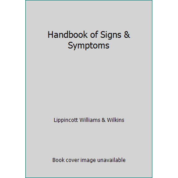 Pre-Owned Handbook of Signs & Symptoms (Edition 4) (Paperback)