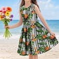 thumbnail image 1 of LOVZFMLL Robe d'Été à Col Poupée pour Enfants Manches Courtes en Dentelle Robe Douce pour Filles, 1 of 6