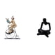 thumbnail image 1 of Figura de , estatua de pensador abstracto, escultura, adorno de mesa, estatuilla de resina, obra de arte con diseño hueco creativo, ideal para d, 1 of 8