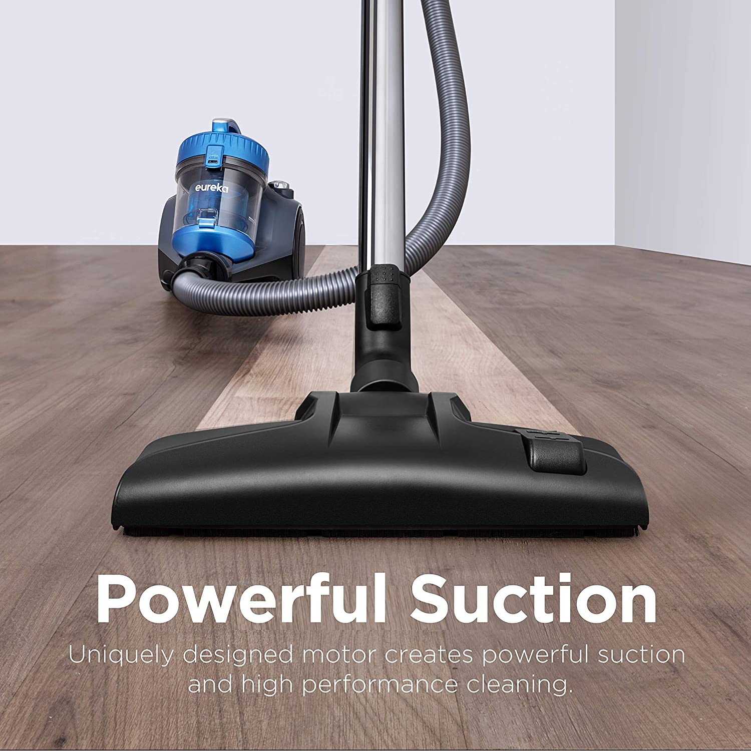 Eureka NEN110A Bagless Canister Vacuum Cleaner, Lightweight Corded Vacuum for Carpets and Hard Floors, Blue - image 2 of 5