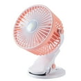 thumbnail image 1 of Pink Mini Circulator Fan 3 Wind Levels Portable Desktop Usb Rechargeable Quiet Fan With Brushless Motor For Small Room Home Office Car Outdoor Travel Strong Airflow, 1 of 9