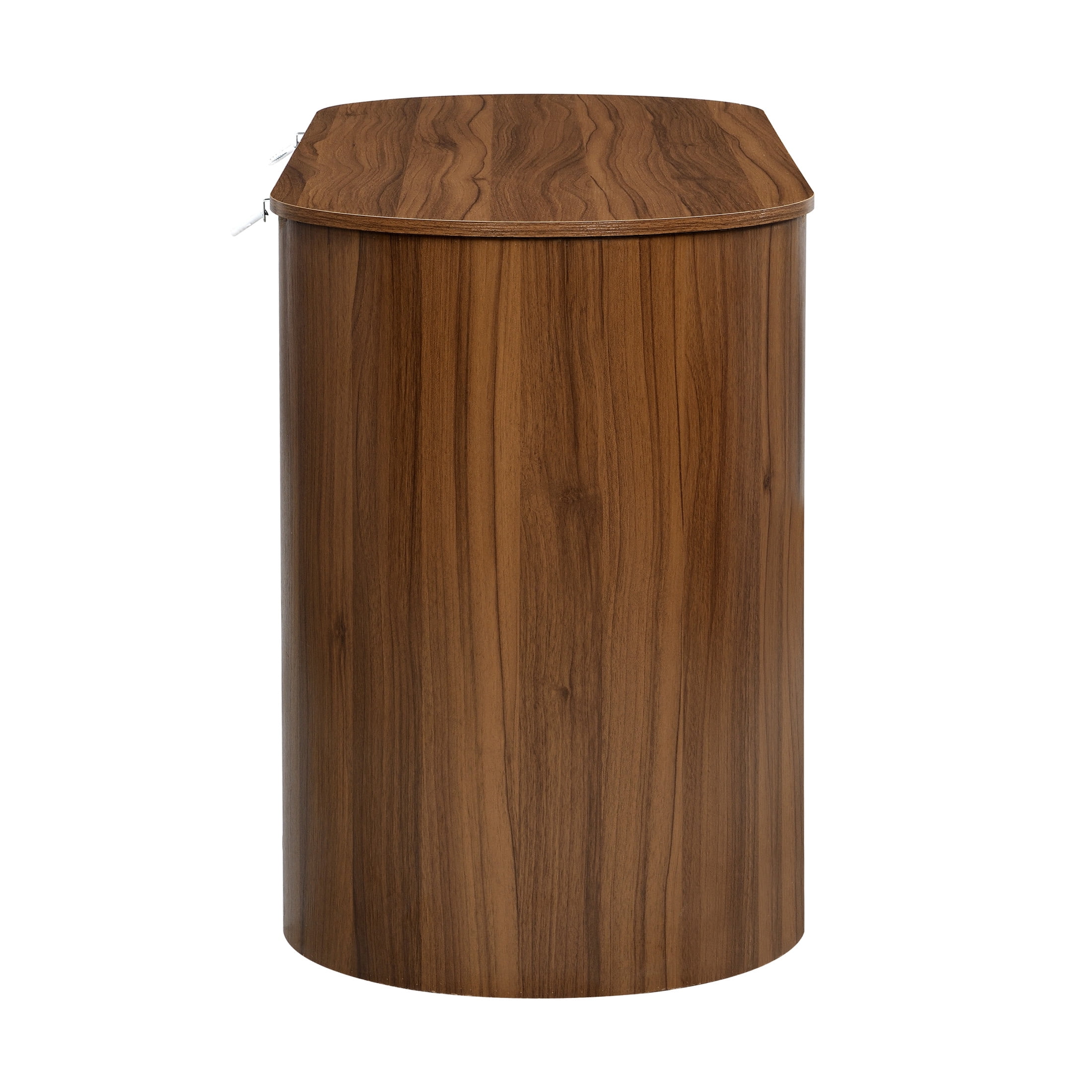 Christopher Knight Home 60.3" Modern Storage Writing Desk, MDF Office Table with Drawers and Open Shelf, Dark Walnut