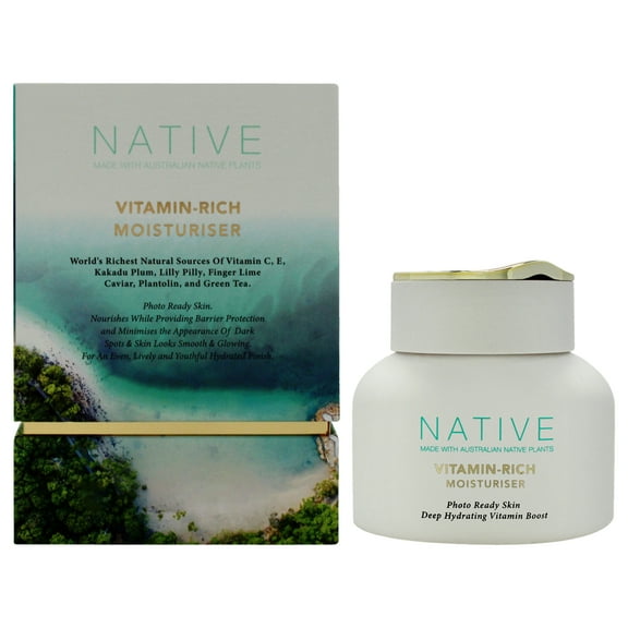 Klara Cosmetics Native Vitamin Rich Moisturiser, Face Moisturizer, 1.69 oz