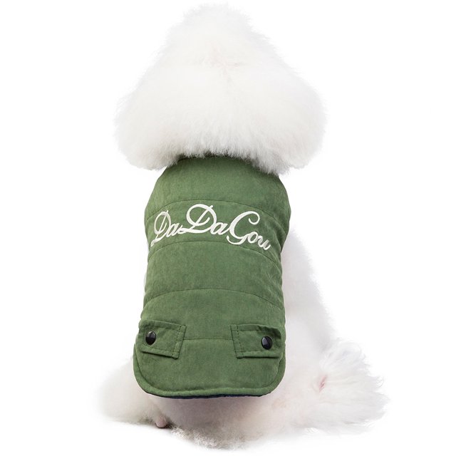 Ropa de algodón bordada a la moda para mascotas, ropa para piernas de perro, camisa cálida para Otoño e Invierno para mascotas MFZFUKR BST3001073-2
