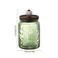thumbnail image 3 of Glass Jar with Airtight Lid – Vintage Storage Canister for Kitchen Pantry, Container for Candy, Sugar, Coffee, Cookie, Tea, Salt, Treat, Snack, Green, 3 of 6