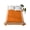 Warm Orange, variant on Burnt Orange Geometric Flat Sheet Only Twin Size, Soft Breathable Bed Top Sheets for Mattress, Country Greece Key Art Luxury Bedding Flat Sheets for Home Hotel Bedroom Bed Protection