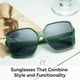 thumbnail image 2 of Gafas de Sol Cuadradas Grandes Dollger Verdes para Mujeres y Hombres, 2 of 5